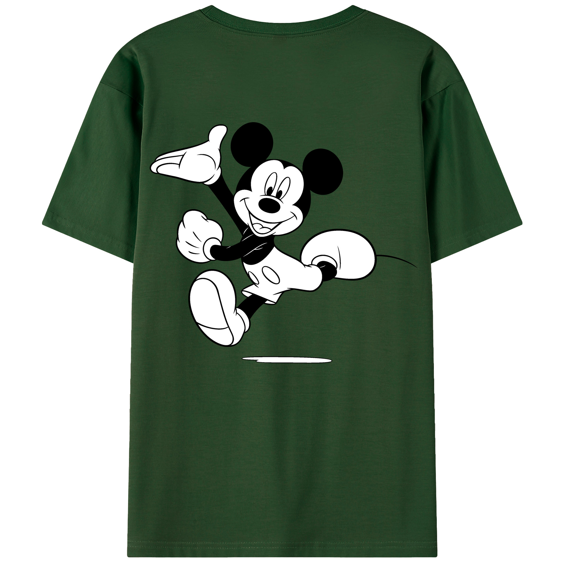 （画像用） ミッキーマウス Mickey Mouse 綿100％半袖Tシャツ（背面プリント）